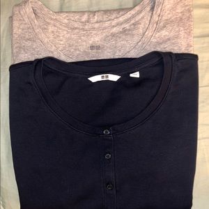 Uniqlo short sleeve henley